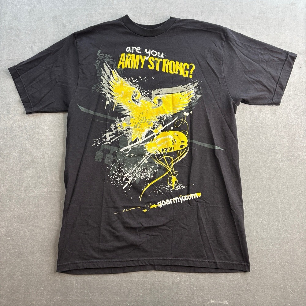 U.S. Army Army Strong Graphic T Shirt‎ Black Eagle Military Men's XL